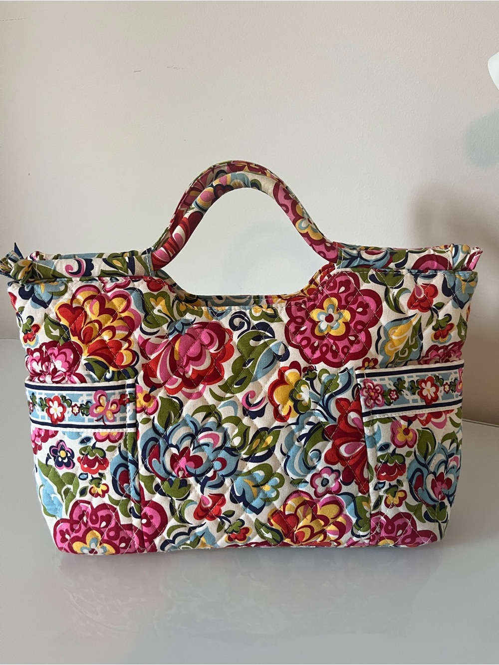 Vera Bradley Retired Hope Garden Quilted Floral Tote